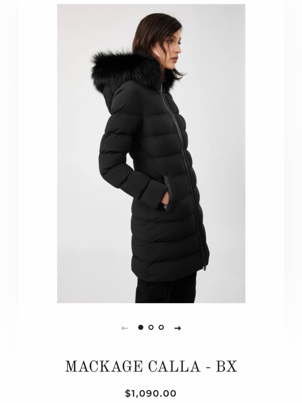 Closet Sale - MACKAGE CALLA Fox Trim Winter Jacket (Small) - Retails for $1200+